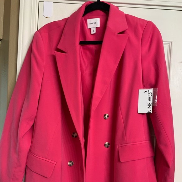 Nine West Jackets & Coats Womens Pink Blazer Poshmark